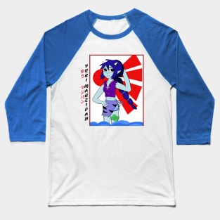 Yuri Marzipan the Oni - Traditional (cool color scheme) Baseball T-Shirt